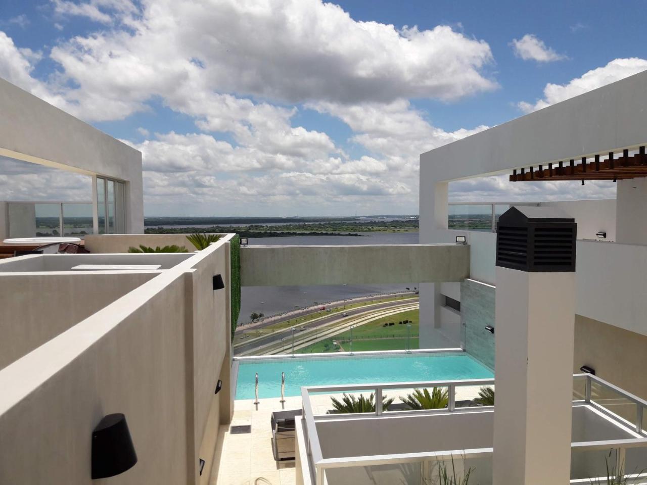 Centro De Asuncion Nuevo Apartamento, Comodo, Seguro, Piscina, Gimnasio Y Parking Exterior photo